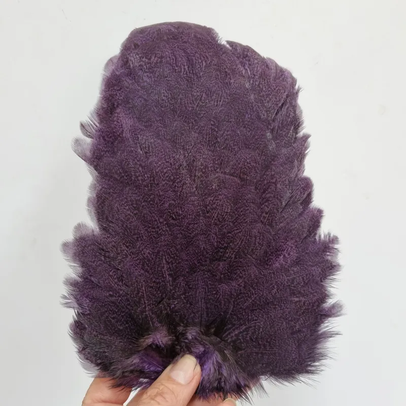 Whiting Coq de Leon Hen Saddle in Speckled Purple-5